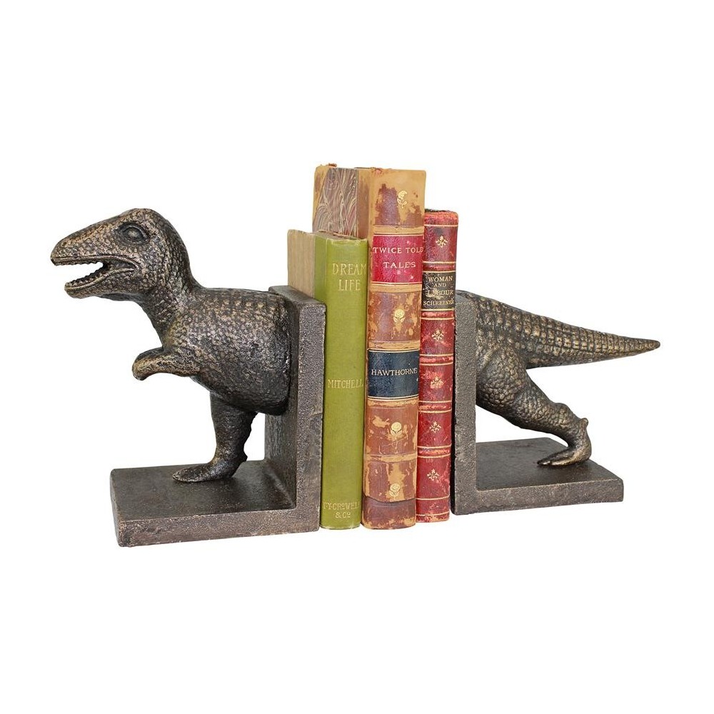 Design Toscano T-Rex Dinosaur Bookend Set