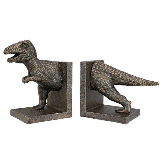 Design Toscano T-Rex Dinosaur Bookend Set