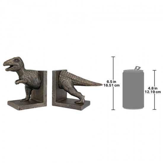 Design Toscano T-Rex Dinosaur Bookend Set