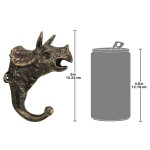 Design Toscano Triceratops Cast Iron Wall Hook