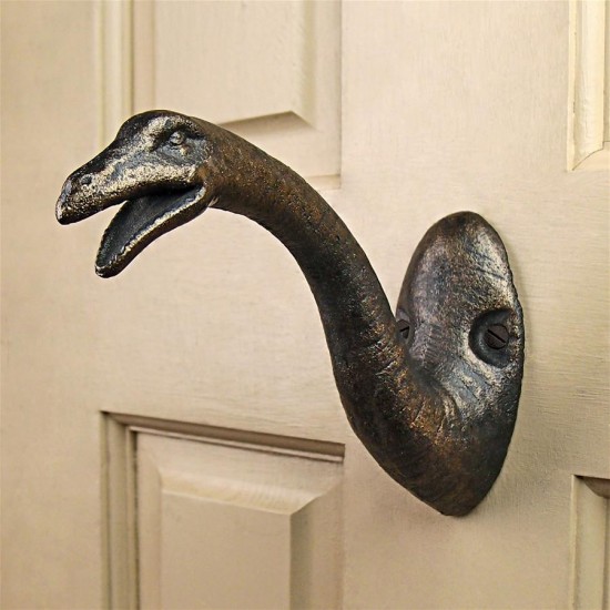 Design Toscano Brachiosaurus Cast Iron Wall Hook