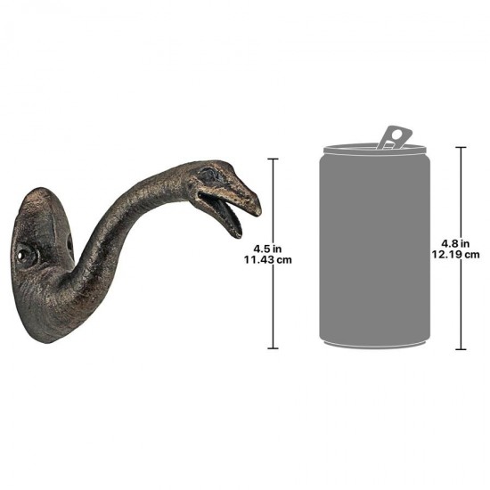 Design Toscano Brachiosaurus Cast Iron Wall Hook