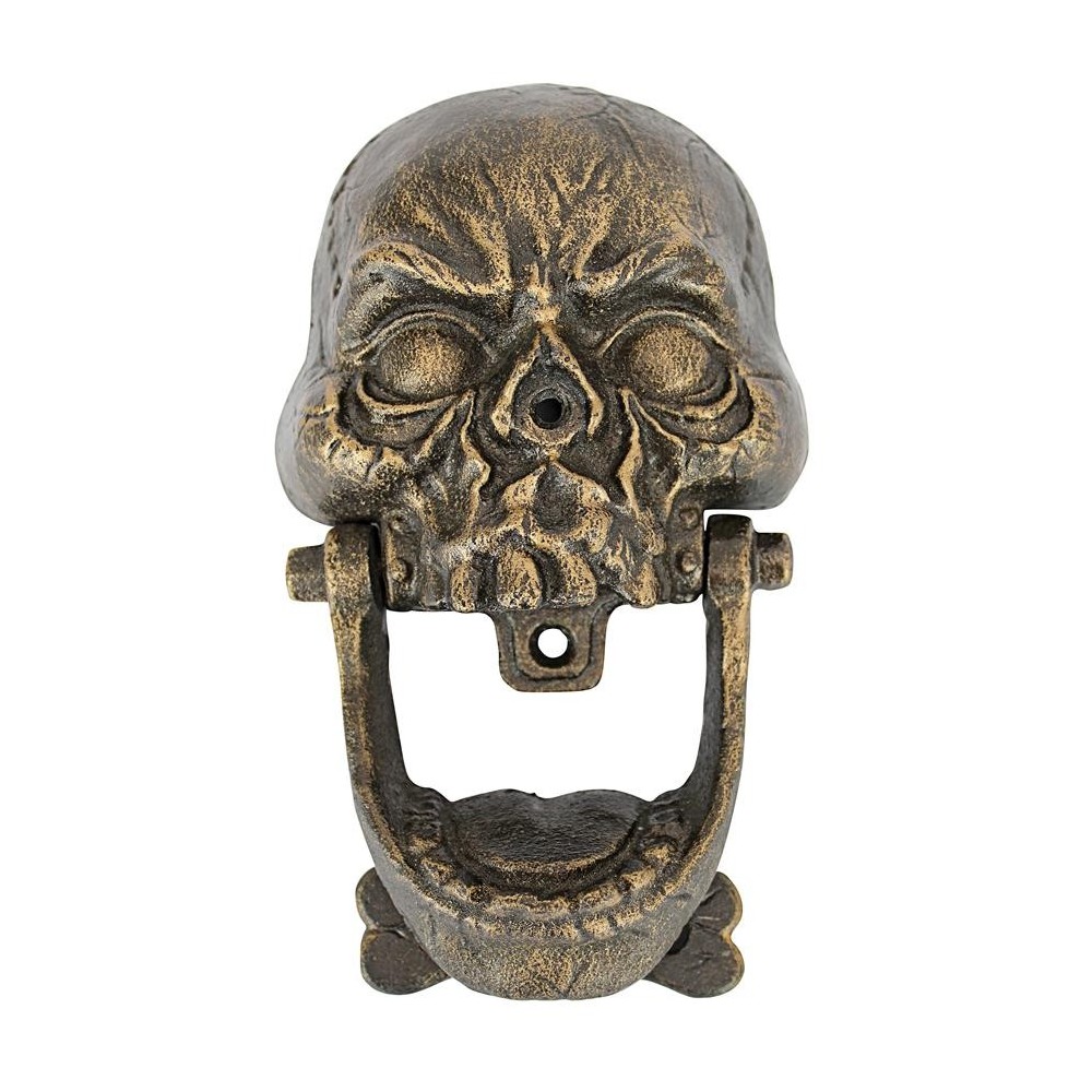 Design Toscano Medium Knock-Jaw Skull Door Knocker