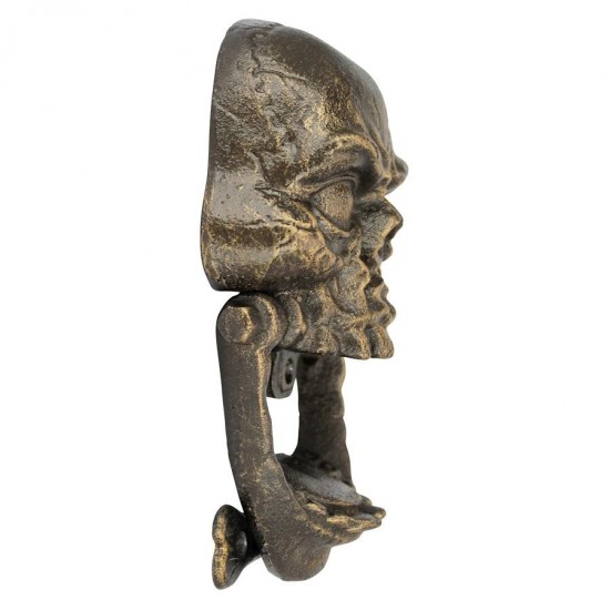 Design Toscano Medium Knock-Jaw Skull Door Knocker