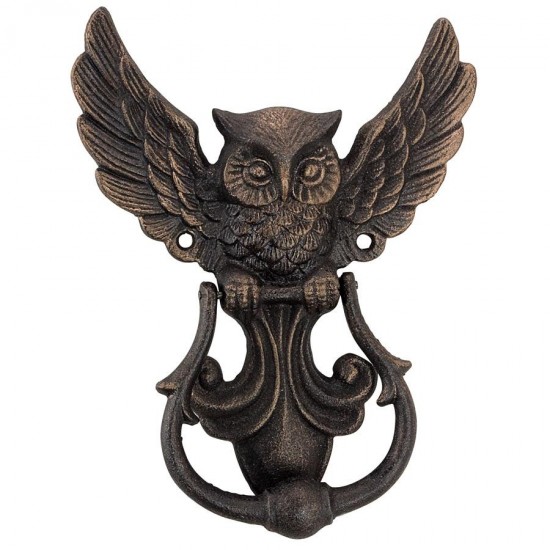 Design Toscano Mystical Spirit Owl Iron Door Knocker