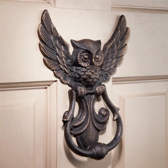 Design Toscano Mystical Spirit Owl Iron Door Knocker