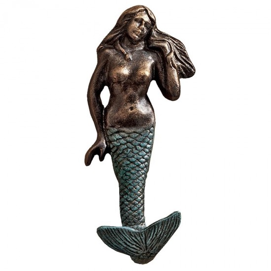 Design Toscano Mermaid Cast Iron Wall Hook