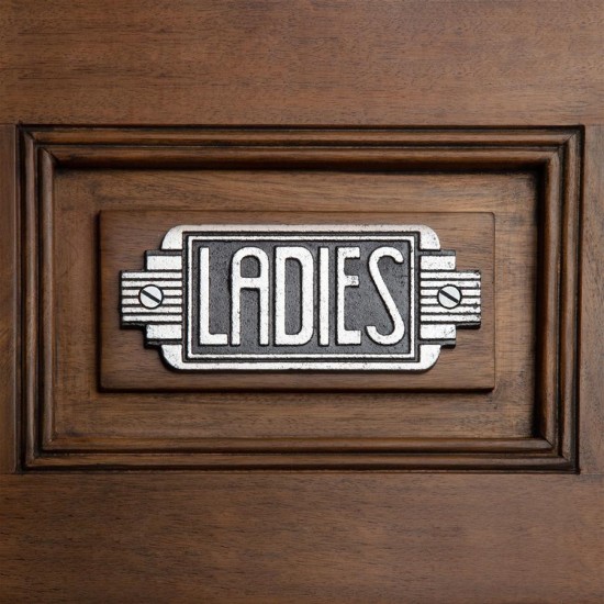 Design Toscano Art Deco Ladies Room Door Sign