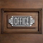 Design Toscano Art Deco Office Door Sign