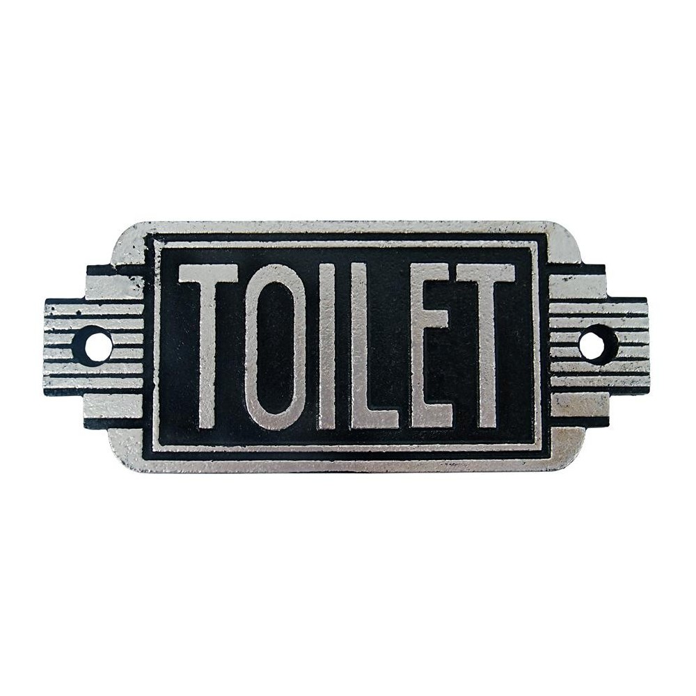 Design Toscano Art Deco Toilet Door Sign