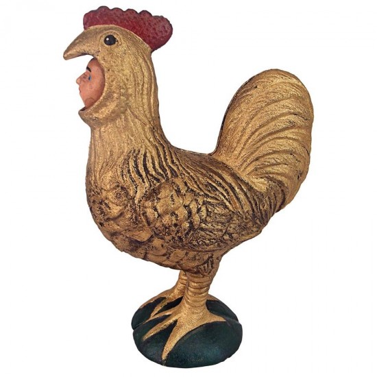 Design Toscano Chanticleer Rooster Mechanical Bank