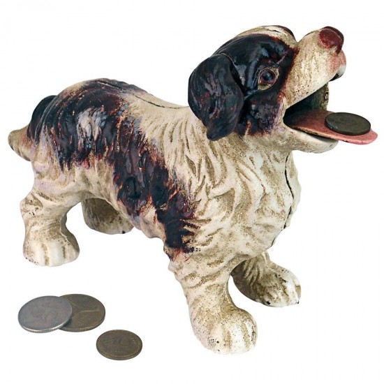 Design Toscano Cavalier Spaniel Mechanical Bank