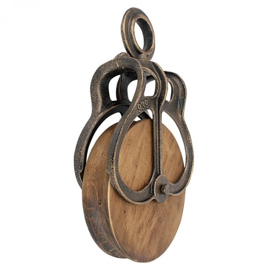 Design Toscano Extra Large Wood Pulley