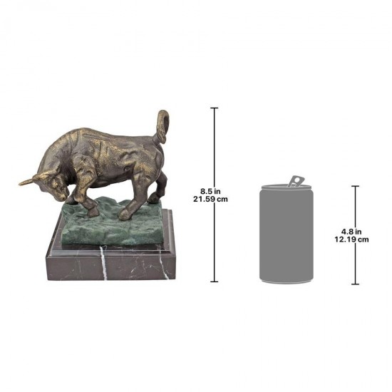 Design Toscano Bull Of Wall Street Cast Iron Statue