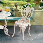 Design Toscano Garden Of Roses Iron Bistro Chair