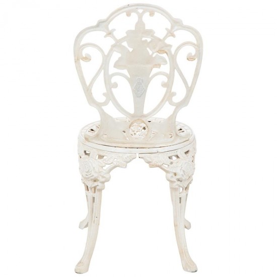 Design Toscano Garden Of Roses Iron Bistro Chair