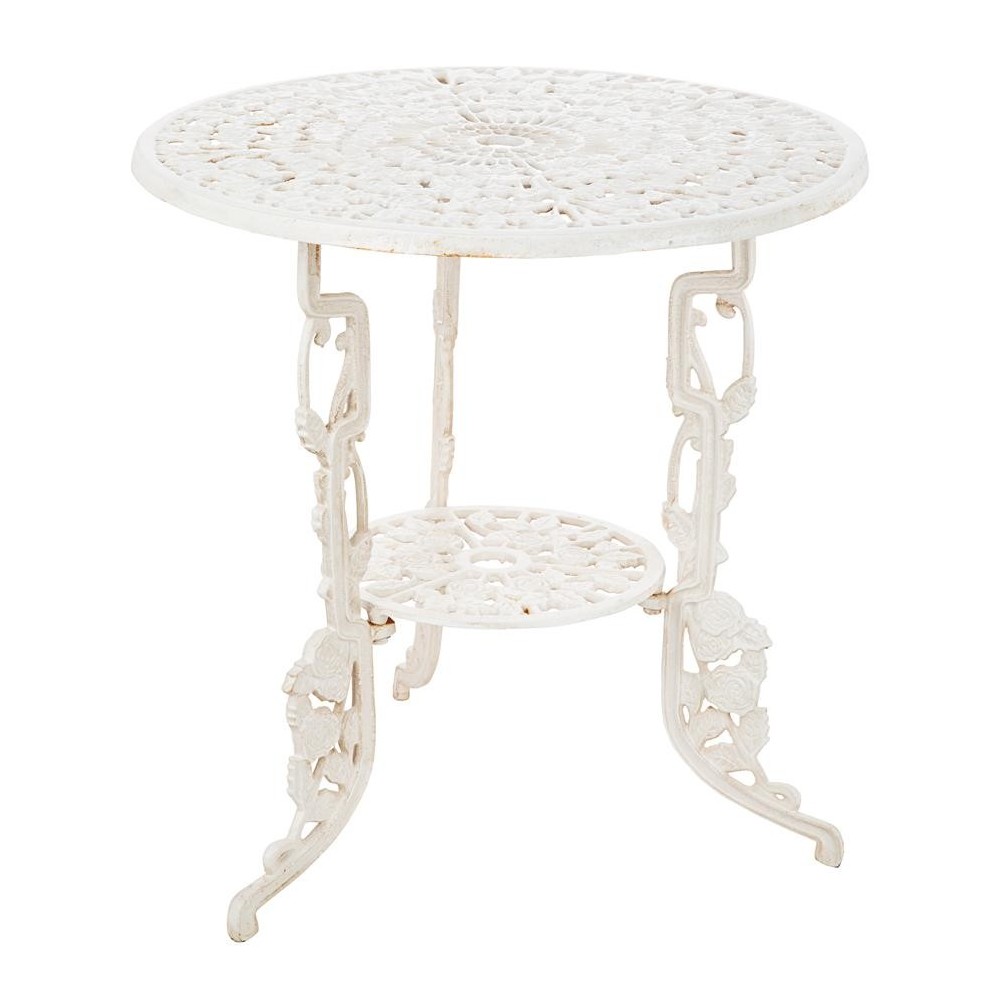 Design Toscano Garden Of Roses Iron Bistro Table