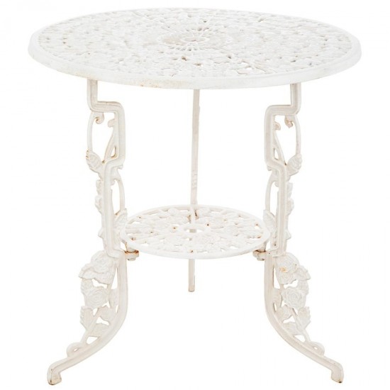 Design Toscano Garden Of Roses Iron Bistro Table