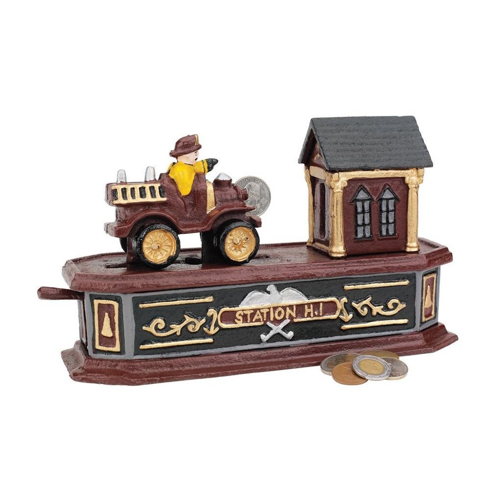 Design Toscano Fire Engine Station Number 1 Bank Design Toscano Fire Engine Station Number 1 Bank