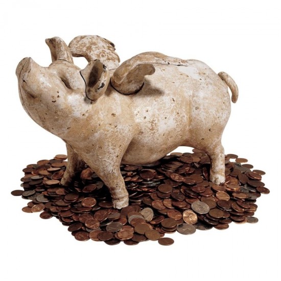 Design Toscano Large When Pigs Fly Bank