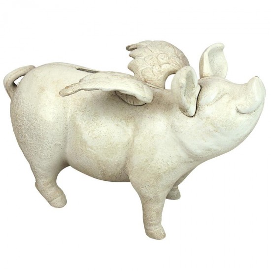 Design Toscano Medium When Pigs Fly Bank