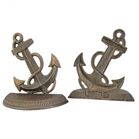 Design Toscano Maritime Anchor Cast Iron Bookend Set