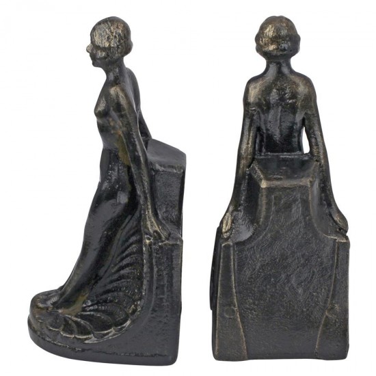Design Toscano Pair Of Elyse Art Deco Bookends