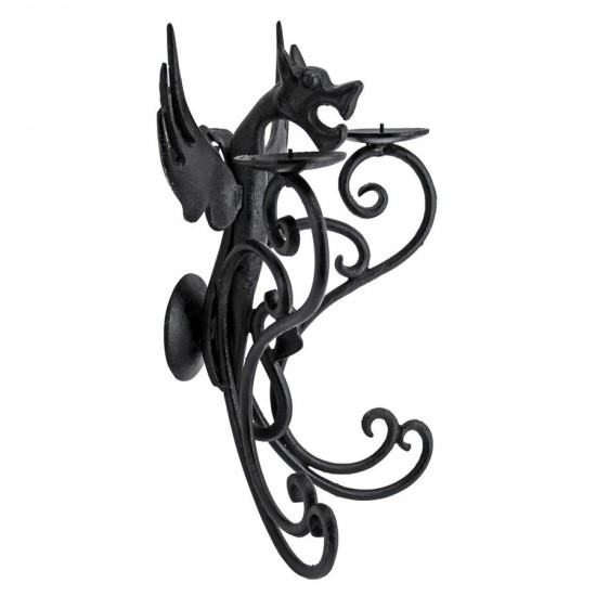 Design Toscano Castle Dragon Wall Sconce