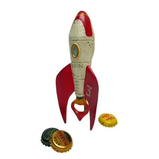 Design Toscano Retro Rocket Ship Bottle Opener