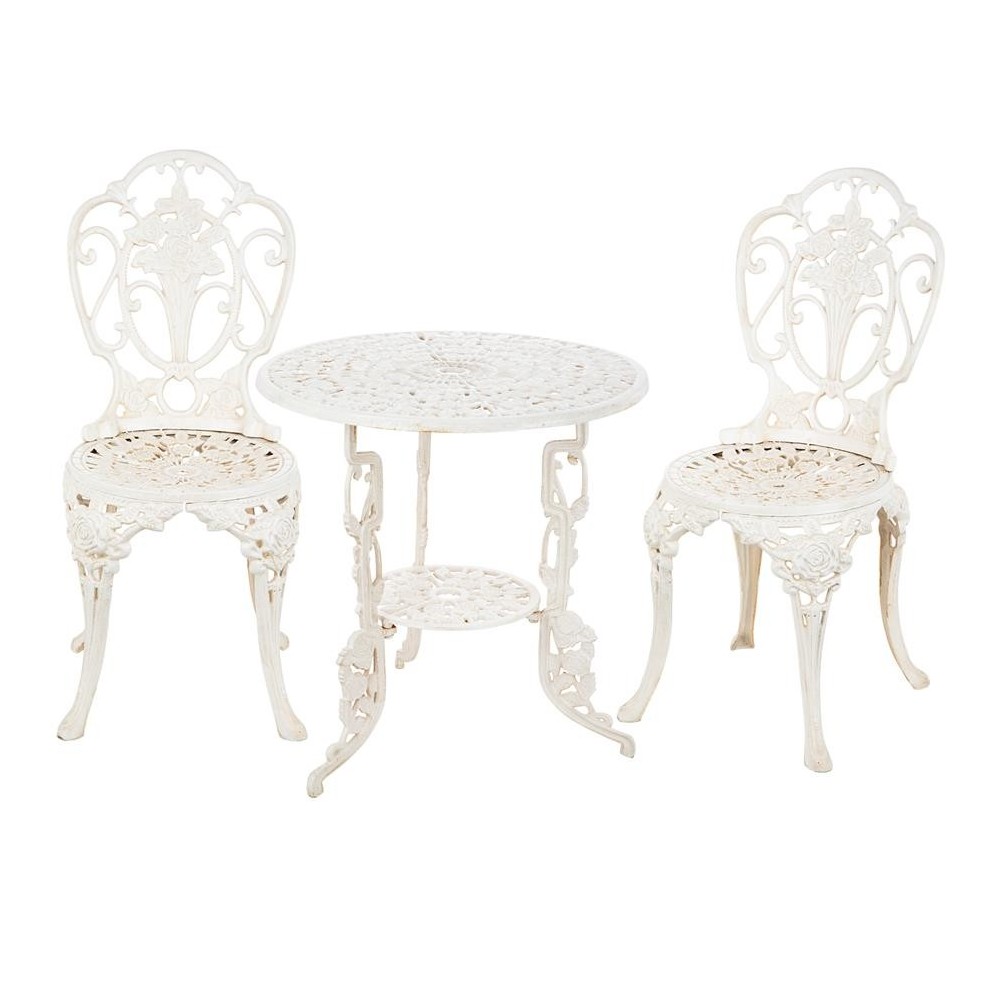 Design Toscano Rose Garden Bistro Set