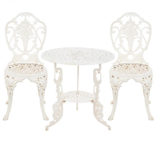 Design Toscano Rose Garden Bistro Set