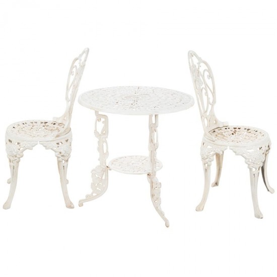 Design Toscano Rose Garden Bistro Set