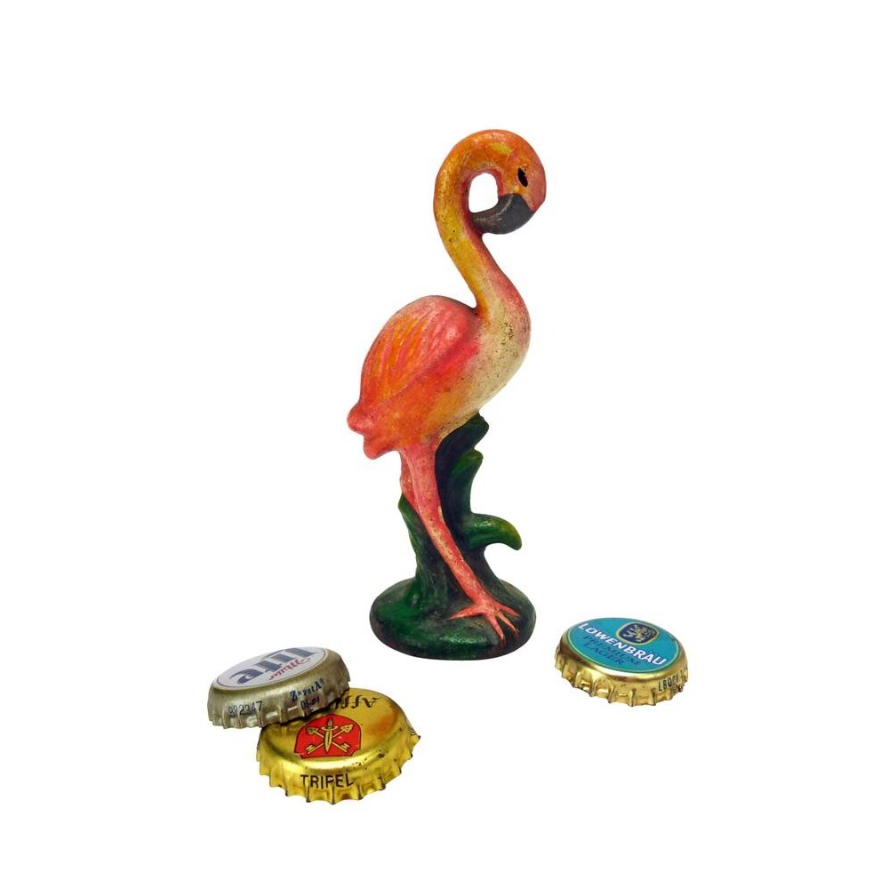 Design Toscano Pink Flamingo Cast Iron Bottle Opener