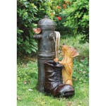 Design Toscano Fire Hydrant Pooch Garden Fountain