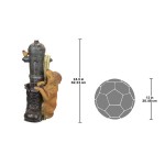 Design Toscano Fire Hydrant Pooch Garden Fountain