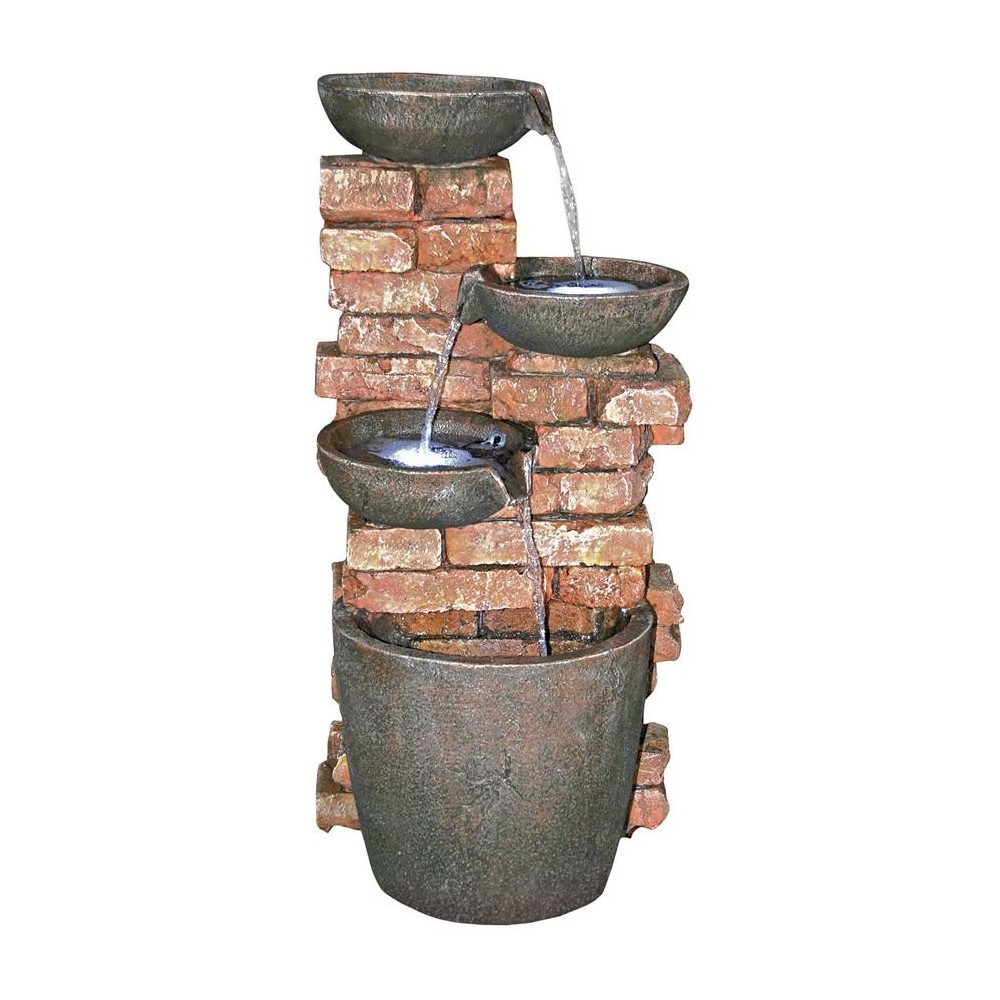 Design Toscano Stacked Bricks Cascading Fountain