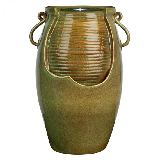 Design Toscano Ceramic Rippling Jar Fountain