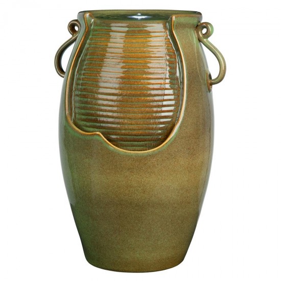 Design Toscano Ceramic Rippling Jar Fountain