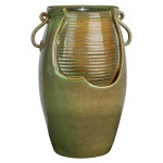 Design Toscano Ceramic Rippling Jar Fountain