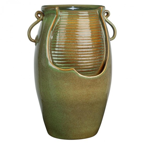 Design Toscano Ceramic Rippling Jar Fountain