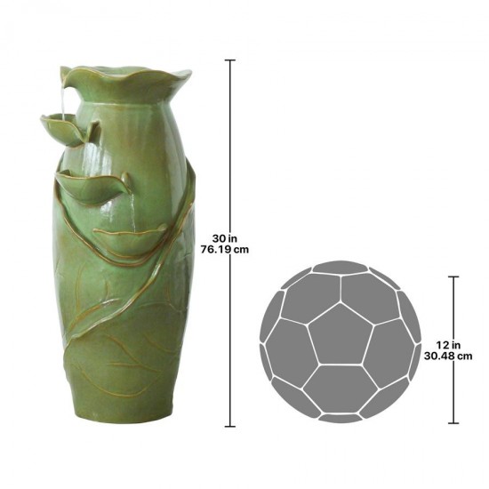 Design Toscano Ceramic Cascading Vines Fountain
