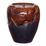 Design Toscano Burnt Umbra Ceramic Jar Fountain