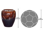 Design Toscano Burnt Umbra Ceramic Jar Fountain