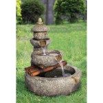 Design Toscano Tranquil Springs Pagoda Fountain