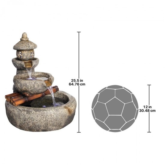 Design Toscano Tranquil Springs Pagoda Fountain