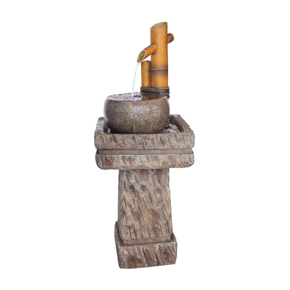 Design Toscano Bamboo Wellspring Pedestal Fountain Design Toscano Bamboo Wellspring Pedestal Fountain