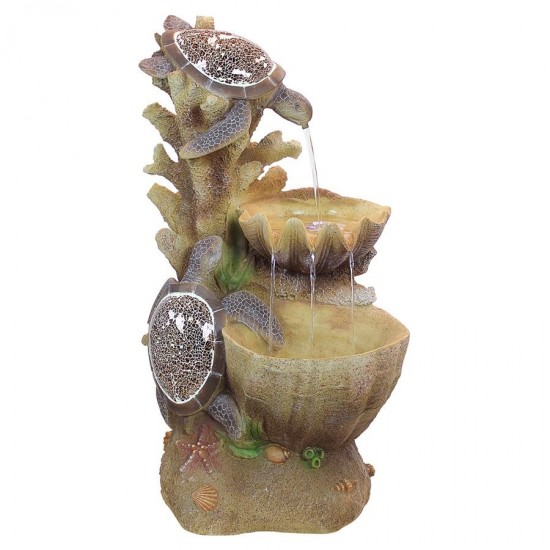 Design Toscano Turtle Cove Cascading Garden Fountain