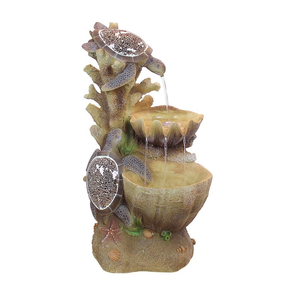Design Toscano Turtle Cove Cascading Garden Fountain