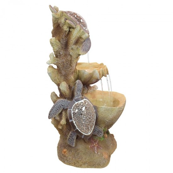 Design Toscano Turtle Cove Cascading Garden Fountain
