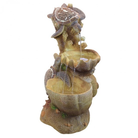 Design Toscano Turtle Cove Cascading Garden Fountain